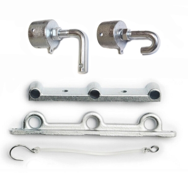 Seitenwandhalter / Trennwandhalter Sicherungs-Set 5-teilig für Pferdeanhänger